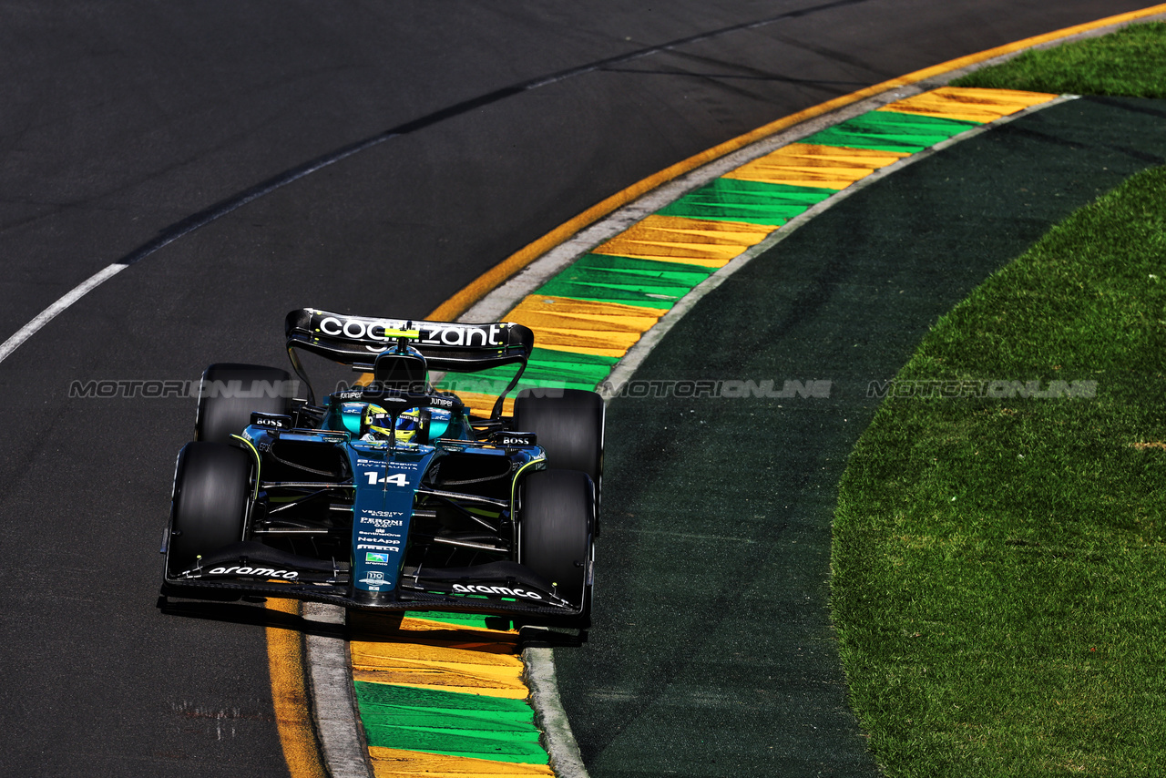 GP AUSTRALIA, Fernando Alonso (ESP) Aston Martin F1 Team AMR23.

31.03.2023. Formula 1 World Championship, Rd 3, Australian Grand Prix, Albert Park, Melbourne, Australia, Practice Day.

- www.xpbimages.com, EMail: requests@xpbimages.com ¬© Copyright: Moy / XPB Images