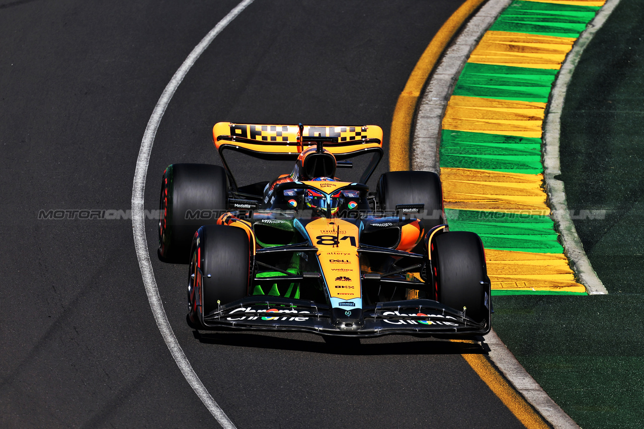 GP AUSTRALIA, Oscar Piastri (AUS) McLaren MCL60.

31.03.2023. Formula 1 World Championship, Rd 3, Australian Grand Prix, Albert Park, Melbourne, Australia, Practice Day.

- www.xpbimages.com, EMail: requests@xpbimages.com ¬© Copyright: Moy / XPB Images