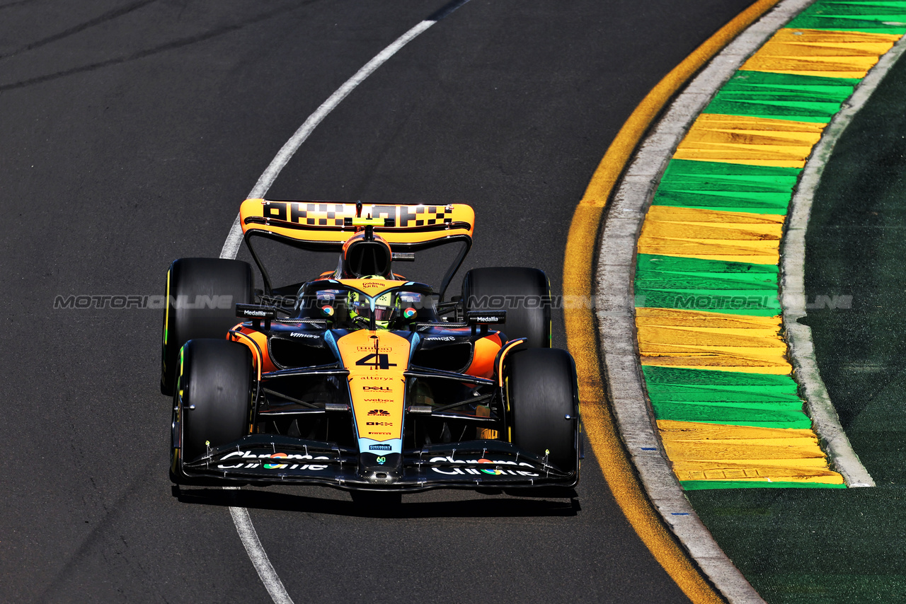 GP AUSTRALIA, Lando Norris (GBR) McLaren MCL60.

31.03.2023. Formula 1 World Championship, Rd 3, Australian Grand Prix, Albert Park, Melbourne, Australia, Practice Day.

- www.xpbimages.com, EMail: requests@xpbimages.com ¬© Copyright: Moy / XPB Images