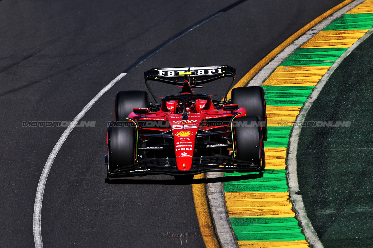 GP AUSTRALIA, Carlos Sainz Jr (ESP) Ferrari SF-23.

31.03.2023. Formula 1 World Championship, Rd 3, Australian Grand Prix, Albert Park, Melbourne, Australia, Practice Day.

- www.xpbimages.com, EMail: requests@xpbimages.com ¬© Copyright: Moy / XPB Images
