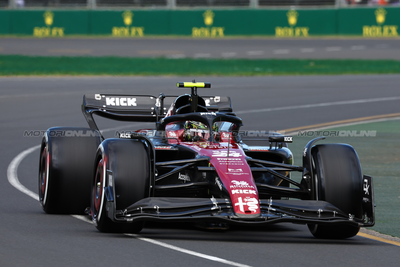 GP AUSTRALIA, Zhou Guanyu (CHN) Alfa Romeo F1 Team C43.

31.03.2023. Formula 1 World Championship, Rd 3, Australian Grand Prix, Albert Park, Melbourne, Australia, Practice Day.

- www.xpbimages.com, EMail: requests@xpbimages.com ¬© Copyright: Moy / XPB Images