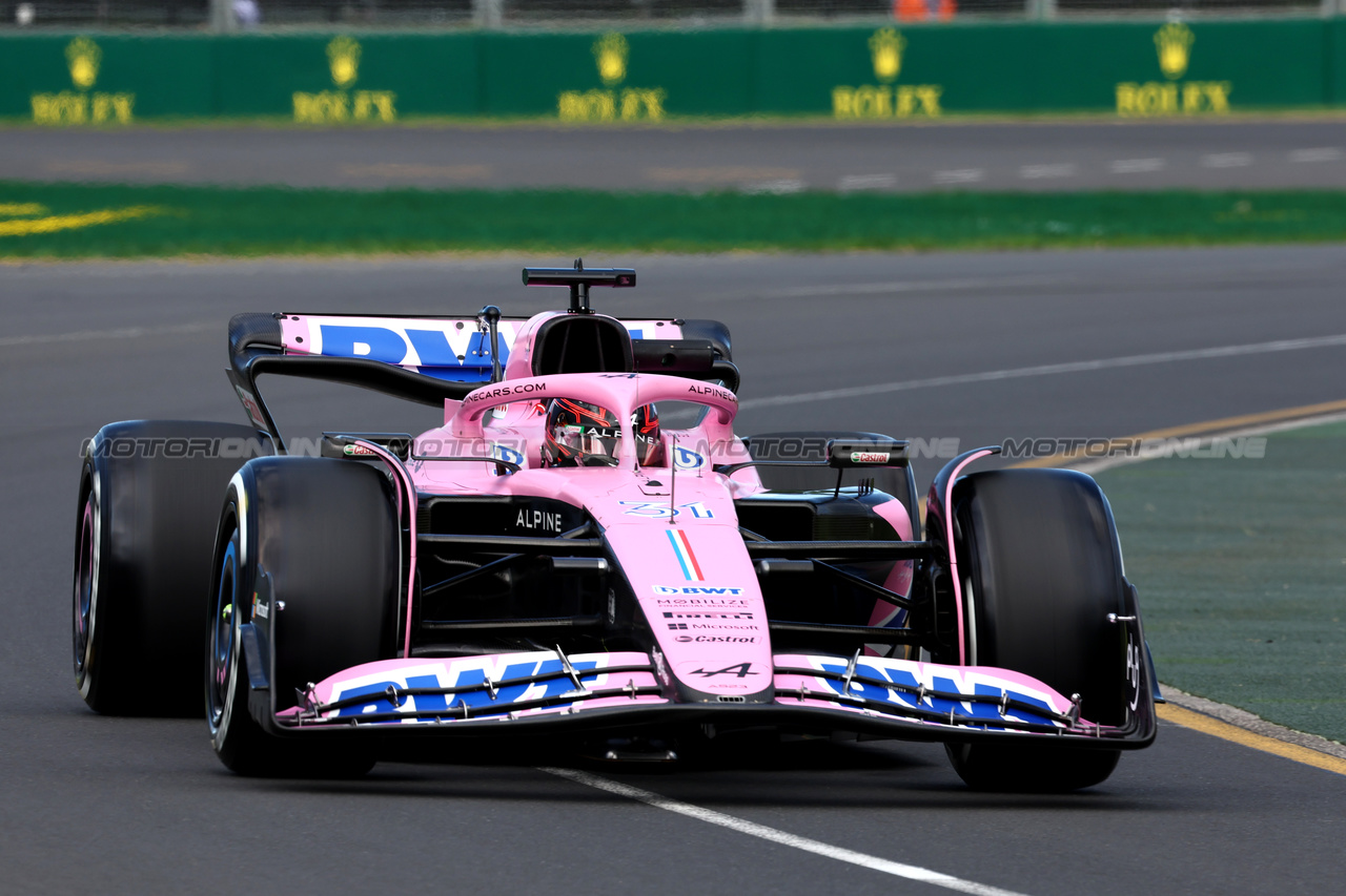GP AUSTRALIA, Esteban Ocon (FRA) Alpine F1 Team A523.

31.03.2023. Formula 1 World Championship, Rd 3, Australian Grand Prix, Albert Park, Melbourne, Australia, Practice Day.

- www.xpbimages.com, EMail: requests@xpbimages.com ¬© Copyright: Moy / XPB Images