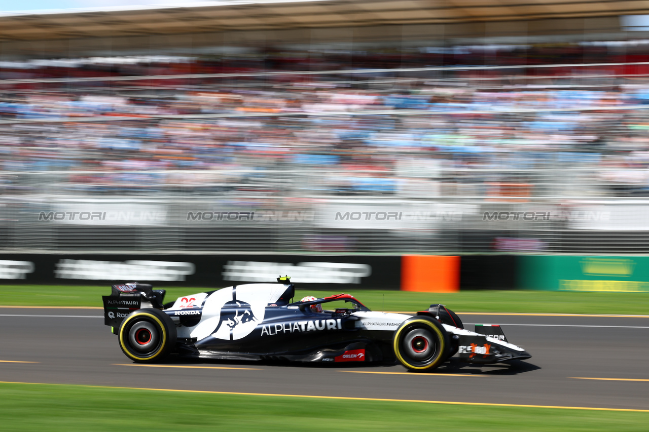 GP AUSTRALIA, Yuki Tsunoda (JPN) AlphaTauri AT04.

31.03.2023. Formula 1 World Championship, Rd 3, Australian Grand Prix, Albert Park, Melbourne, Australia, Practice Day.

 - www.xpbimages.com, EMail: requests@xpbimages.com ¬© Copyright: Coates / XPB Images