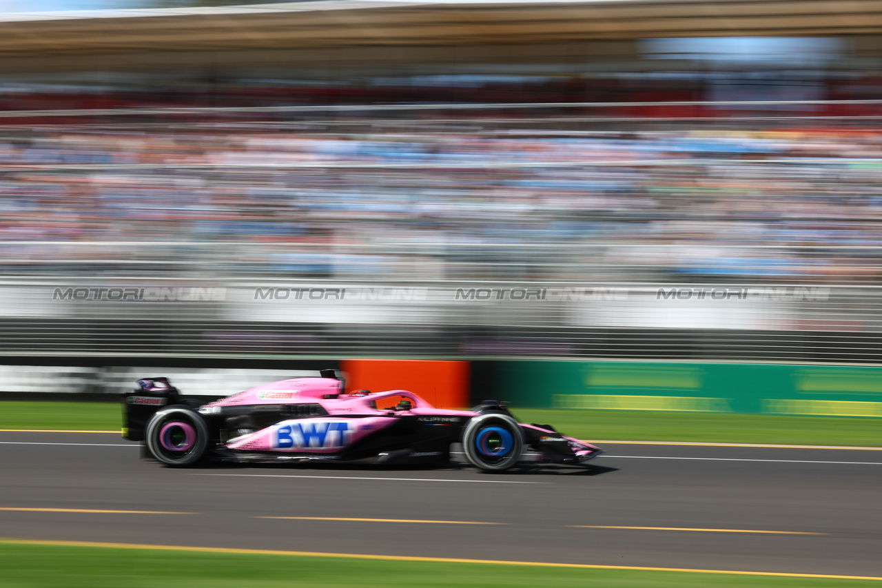 GP AUSTRALIA, Esteban Ocon (FRA) Alpine F1 Team A523.

31.03.2023. Formula 1 World Championship, Rd 3, Australian Grand Prix, Albert Park, Melbourne, Australia, Practice Day.

 - www.xpbimages.com, EMail: requests@xpbimages.com ¬© Copyright: Coates / XPB Images