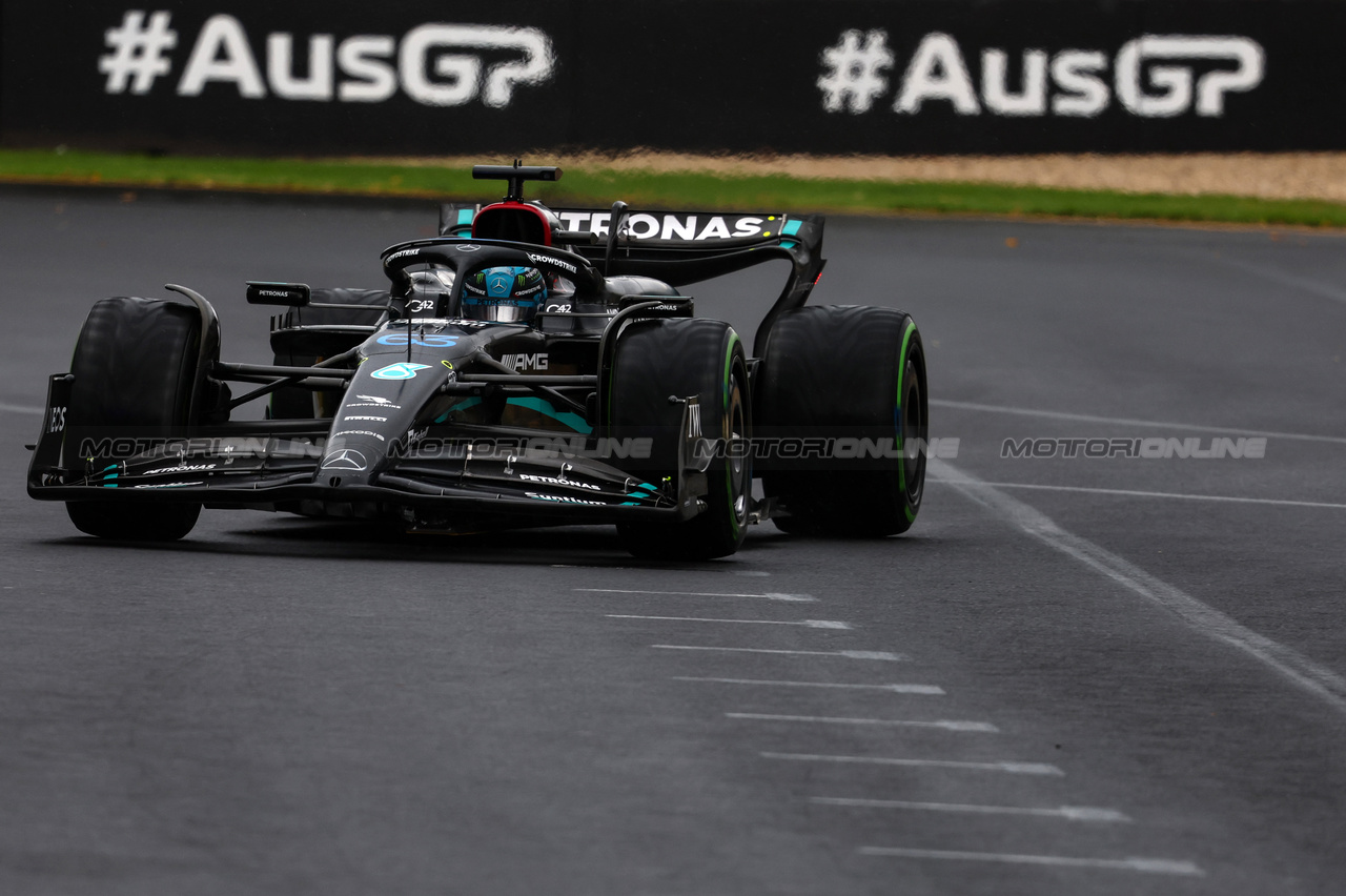 GP AUSTRALIA, George Russell (GBR), Mercedes AMG F1 
31.03.2023. Formula 1 World Championship, Rd 3, Australian Grand Prix, Albert Park, Melbourne, Australia, Practice Day.
- www.xpbimages.com, EMail: requests@xpbimages.com ¬© Copyright: Charniaux / XPB Images