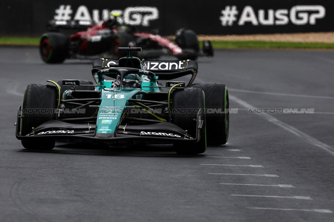 GP AUSTRALIA, Lance Stroll (CDN), Aston Martin F1 Team 
31.03.2023. Formula 1 World Championship, Rd 3, Australian Grand Prix, Albert Park, Melbourne, Australia, Practice Day.
- www.xpbimages.com, EMail: requests@xpbimages.com ¬© Copyright: Charniaux / XPB Images