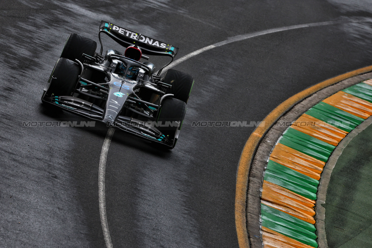 GP AUSTRALIA, George Russell (GBR) Mercedes AMG F1 W14.

31.03.2023. Formula 1 World Championship, Rd 3, Australian Grand Prix, Albert Park, Melbourne, Australia, Practice Day.

 - www.xpbimages.com, EMail: requests@xpbimages.com ¬© Copyright: Coates / XPB Images