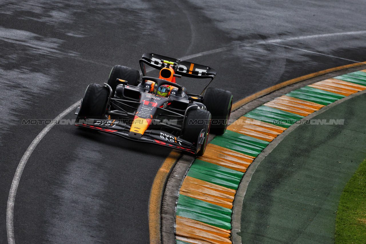 GP AUSTRALIA, Sergio Perez (MEX) Red Bull Racing RB19.

31.03.2023. Formula 1 World Championship, Rd 3, Australian Grand Prix, Albert Park, Melbourne, Australia, Practice Day.

 - www.xpbimages.com, EMail: requests@xpbimages.com ¬© Copyright: Coates / XPB Images