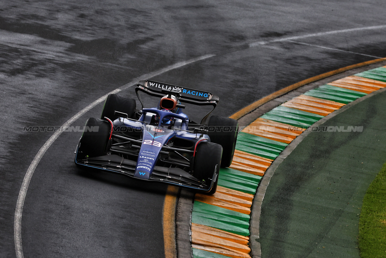 GP AUSTRALIA, Alexander Albon (THA) Williams Racing FW45.

31.03.2023. Formula 1 World Championship, Rd 3, Australian Grand Prix, Albert Park, Melbourne, Australia, Practice Day.

 - www.xpbimages.com, EMail: requests@xpbimages.com ¬© Copyright: Coates / XPB Images