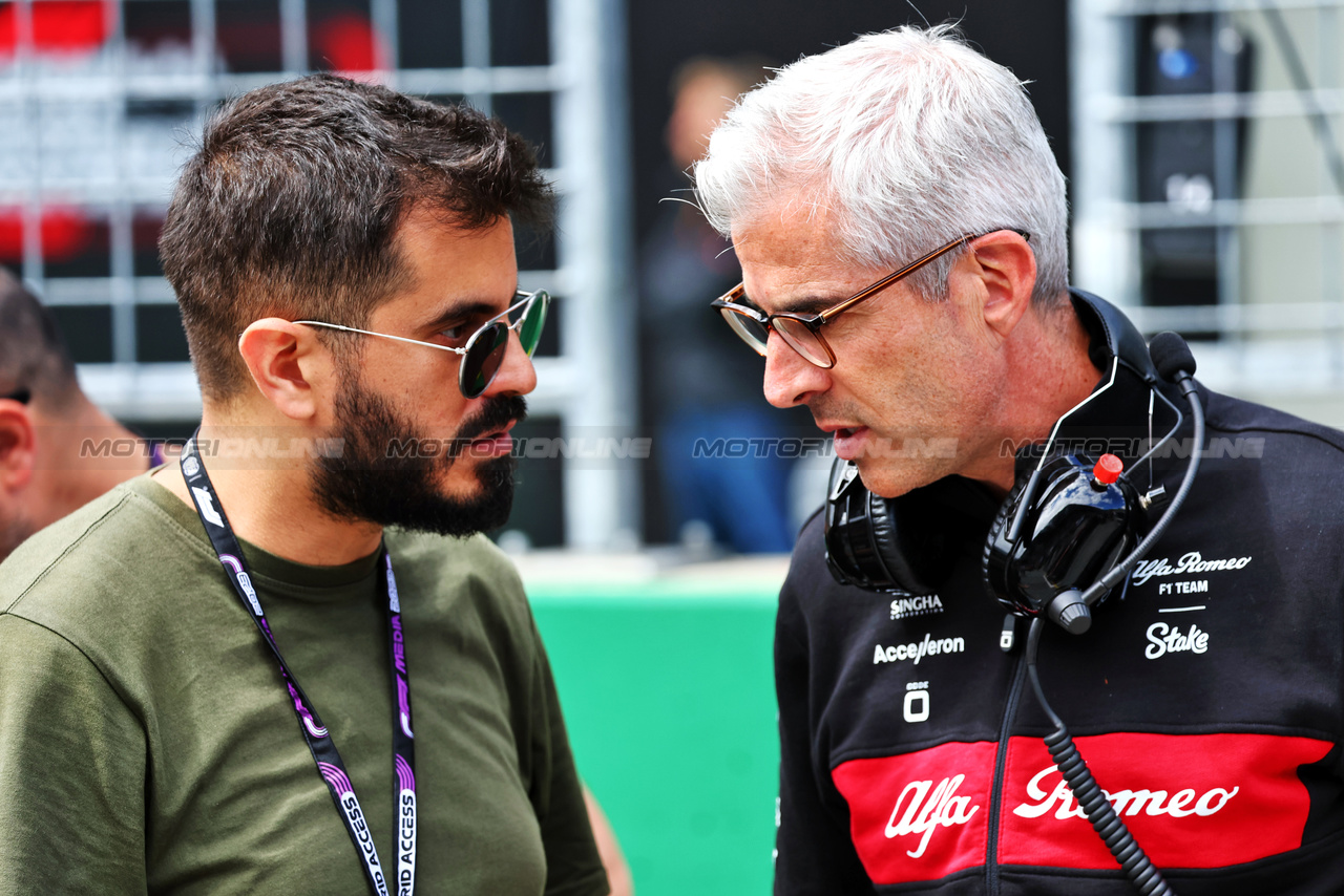 GP AUSTRIA, Alessandro Alunni Bravi (ITA) Alfa Romeo F1 Team Managing Director e Team Representative on the grid (Right).

02.07.2023. Formula 1 World Championship, Rd 10, Austrian Grand Prix, Spielberg, Austria, Gara Day.

- www.xpbimages.com, EMail: requests@xpbimages.com © Copyright: Batchelor / XPB Images