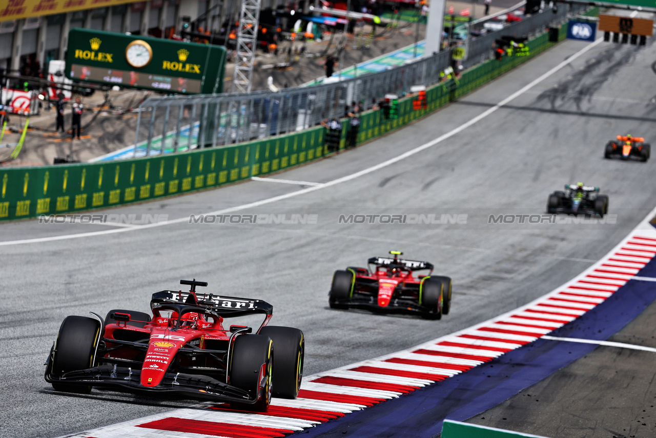 GP AUSTRIA, Charles Leclerc (MON) Ferrari SF-23.

02.07.2023. Formula 1 World Championship, Rd 10, Austrian Grand Prix, Spielberg, Austria, Gara Day.

- www.xpbimages.com, EMail: requests@xpbimages.com © Copyright: Batchelor / XPB Images
