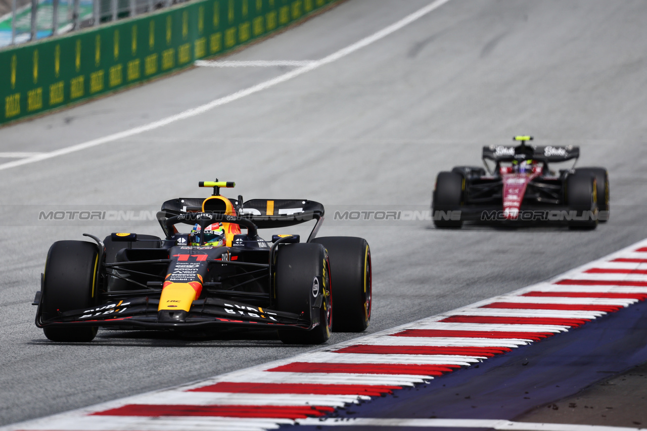 GP AUSTRIA, Sergio Perez (MEX) Red Bull Racing RB19.

02.07.2023. Formula 1 World Championship, Rd 10, Austrian Grand Prix, Spielberg, Austria, Gara Day.

- www.xpbimages.com, EMail: requests@xpbimages.com © Copyright: Batchelor / XPB Images