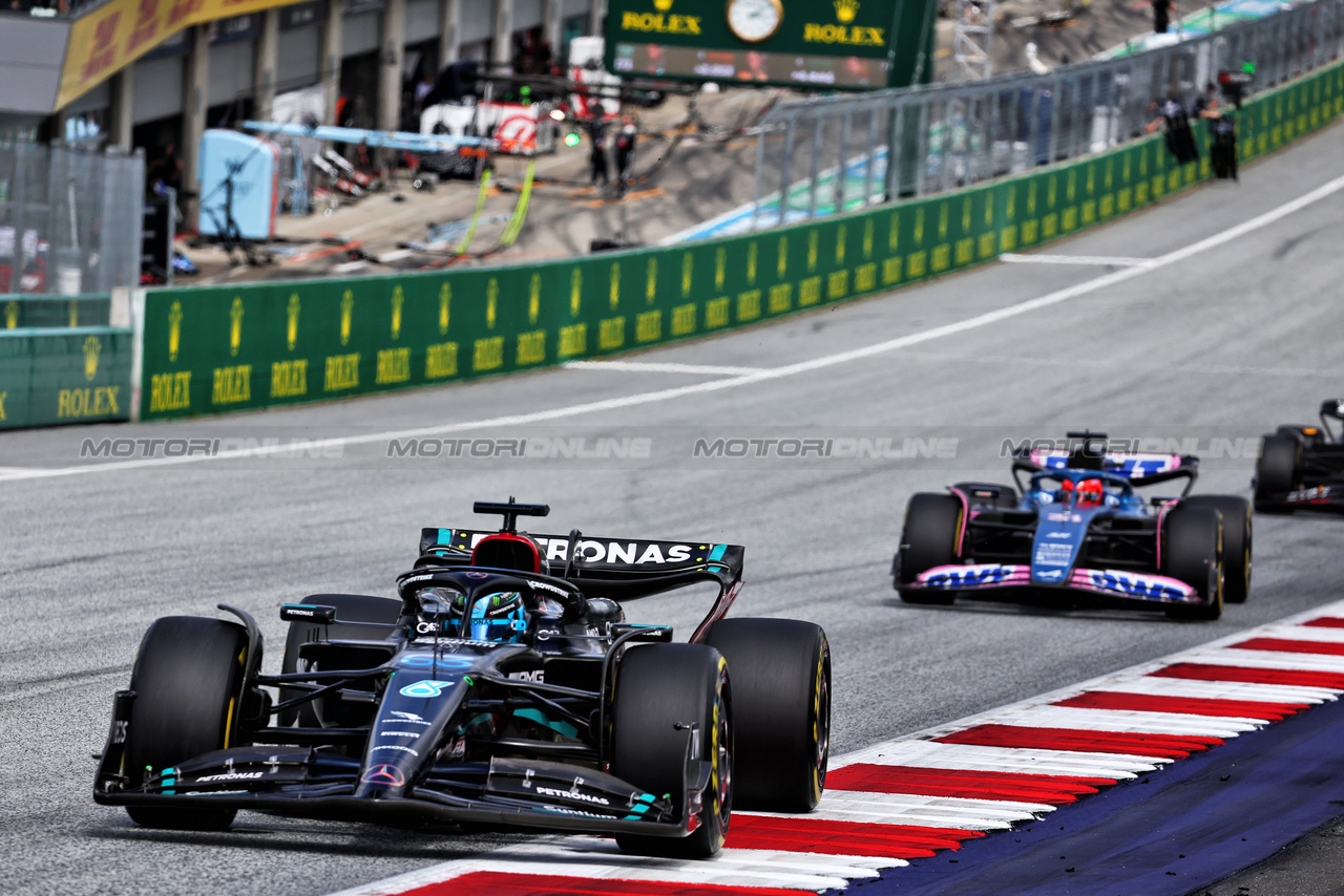 GP AUSTRIA, George Russell (GBR) Mercedes AMG F1 W14.

02.07.2023. Formula 1 World Championship, Rd 10, Austrian Grand Prix, Spielberg, Austria, Gara Day.

- www.xpbimages.com, EMail: requests@xpbimages.com © Copyright: Batchelor / XPB Images