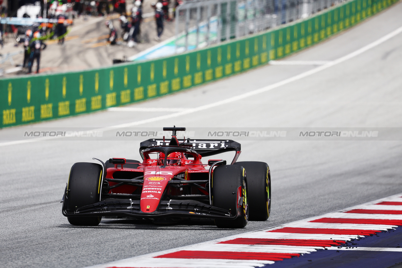 GP AUSTRIA, Charles Leclerc (MON) Ferrari SF-23.

02.07.2023. Formula 1 World Championship, Rd 10, Austrian Grand Prix, Spielberg, Austria, Gara Day.

- www.xpbimages.com, EMail: requests@xpbimages.com © Copyright: Batchelor / XPB Images