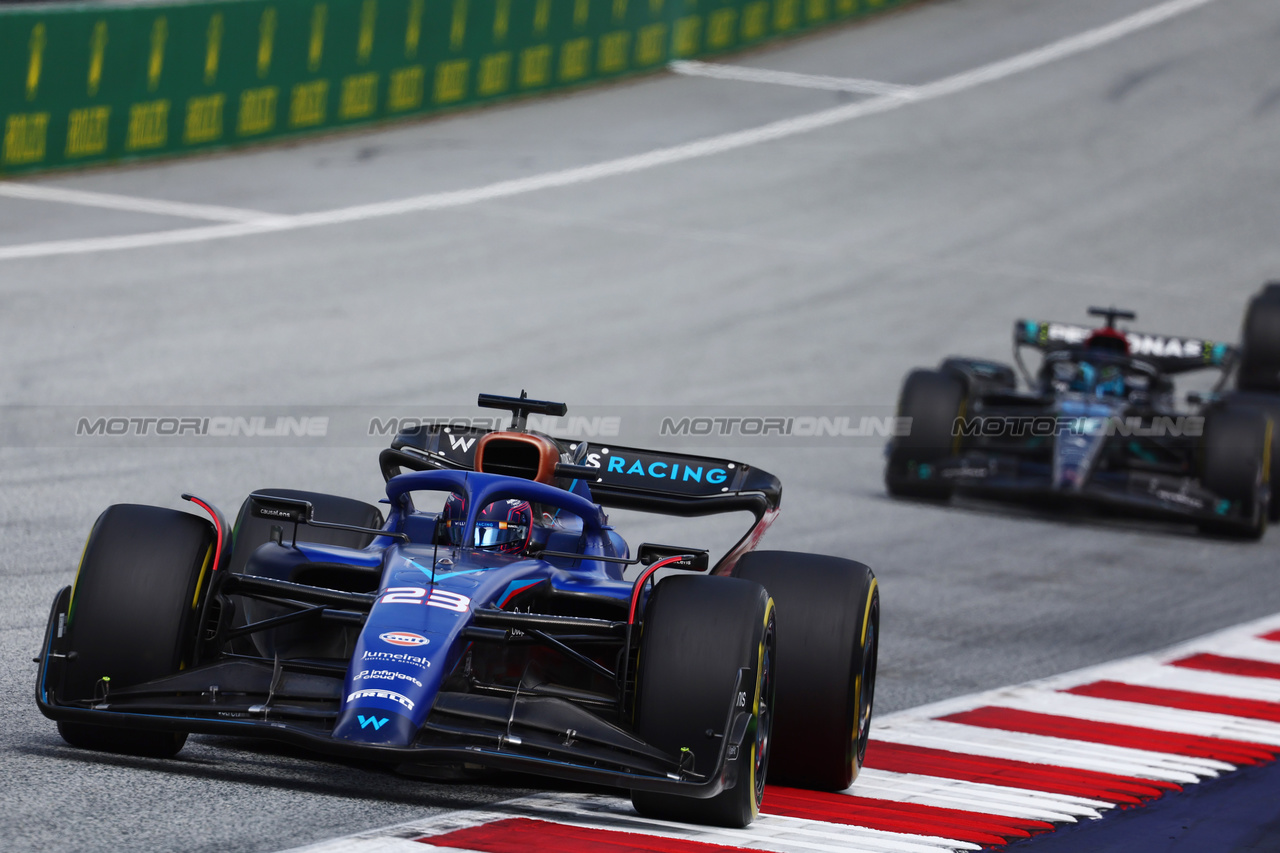 GP AUSTRIA, Alexander Albon (THA) Williams Racing FW45.

02.07.2023. Formula 1 World Championship, Rd 10, Austrian Grand Prix, Spielberg, Austria, Gara Day.

- www.xpbimages.com, EMail: requests@xpbimages.com © Copyright: Batchelor / XPB Images