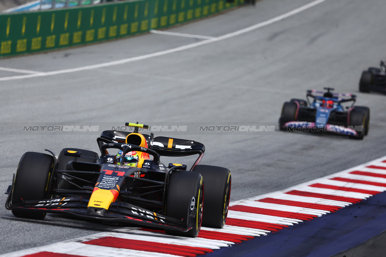 GP AUSTRIA, Sergio Perez (MEX) Red Bull Racing RB19.

02.07.2023. Formula 1 World Championship, Rd 10, Austrian Grand Prix, Spielberg, Austria, Gara Day.

- www.xpbimages.com, EMail: requests@xpbimages.com © Copyright: Batchelor / XPB Images