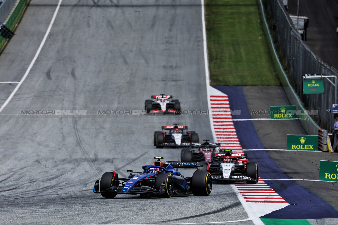 GP AUSTRIA, Logan Sargeant (USA) Williams Racing FW45.

02.07.2023. Formula 1 World Championship, Rd 10, Austrian Grand Prix, Spielberg, Austria, Gara Day.

- www.xpbimages.com, EMail: requests@xpbimages.com © Copyright: Moy / XPB Images