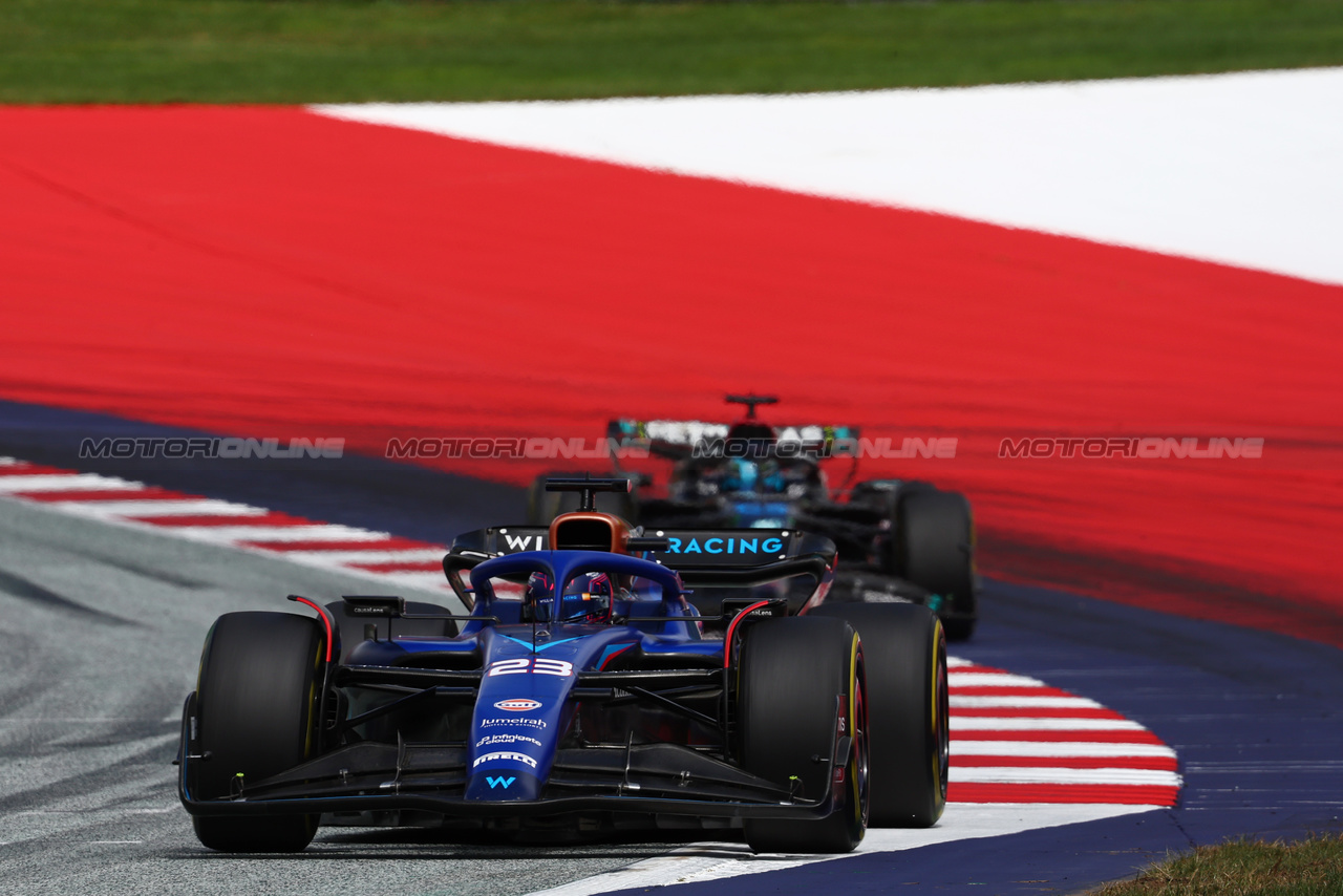 GP AUSTRIA, Alexander Albon (THA) Williams Racing FW45.

02.07.2023. Formula 1 World Championship, Rd 10, Austrian Grand Prix, Spielberg, Austria, Gara Day.

- www.xpbimages.com, EMail: requests@xpbimages.com © Copyright: Batchelor / XPB Images