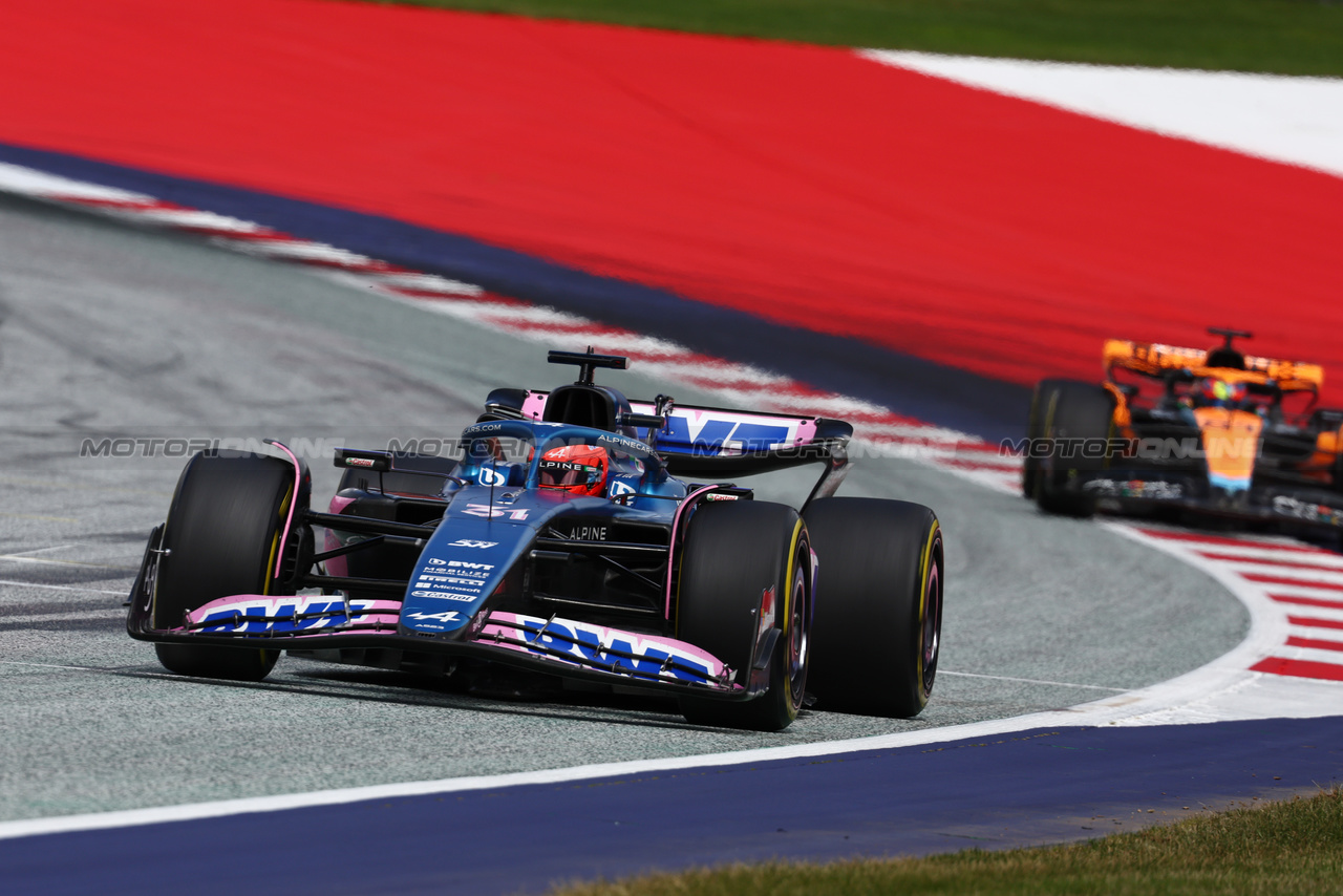 GP AUSTRIA, Esteban Ocon (FRA) Alpine F1 Team A523.

02.07.2023. Formula 1 World Championship, Rd 10, Austrian Grand Prix, Spielberg, Austria, Gara Day.

- www.xpbimages.com, EMail: requests@xpbimages.com © Copyright: Batchelor / XPB Images