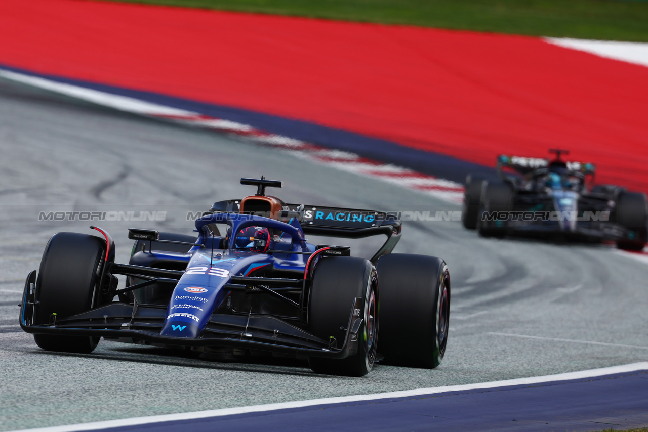 GP AUSTRIA, Alexander Albon (THA) Williams Racing FW45.

02.07.2023. Formula 1 World Championship, Rd 10, Austrian Grand Prix, Spielberg, Austria, Gara Day.

- www.xpbimages.com, EMail: requests@xpbimages.com © Copyright: Batchelor / XPB Images