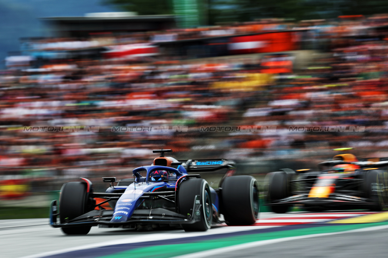 GP AUSTRIA, Alexander Albon (THA) Williams Racing FW45.

02.07.2023. Formula 1 World Championship, Rd 10, Austrian Grand Prix, Spielberg, Austria, Gara Day.

- www.xpbimages.com, EMail: requests@xpbimages.com © Copyright: Moy / XPB Images