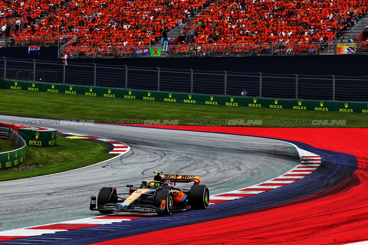GP AUSTRIA, Lando Norris (GBR) McLaren MCL60.

02.07.2023. Formula 1 World Championship, Rd 10, Austrian Grand Prix, Spielberg, Austria, Gara Day.

- www.xpbimages.com, EMail: requests@xpbimages.com © Copyright: Batchelor / XPB Images