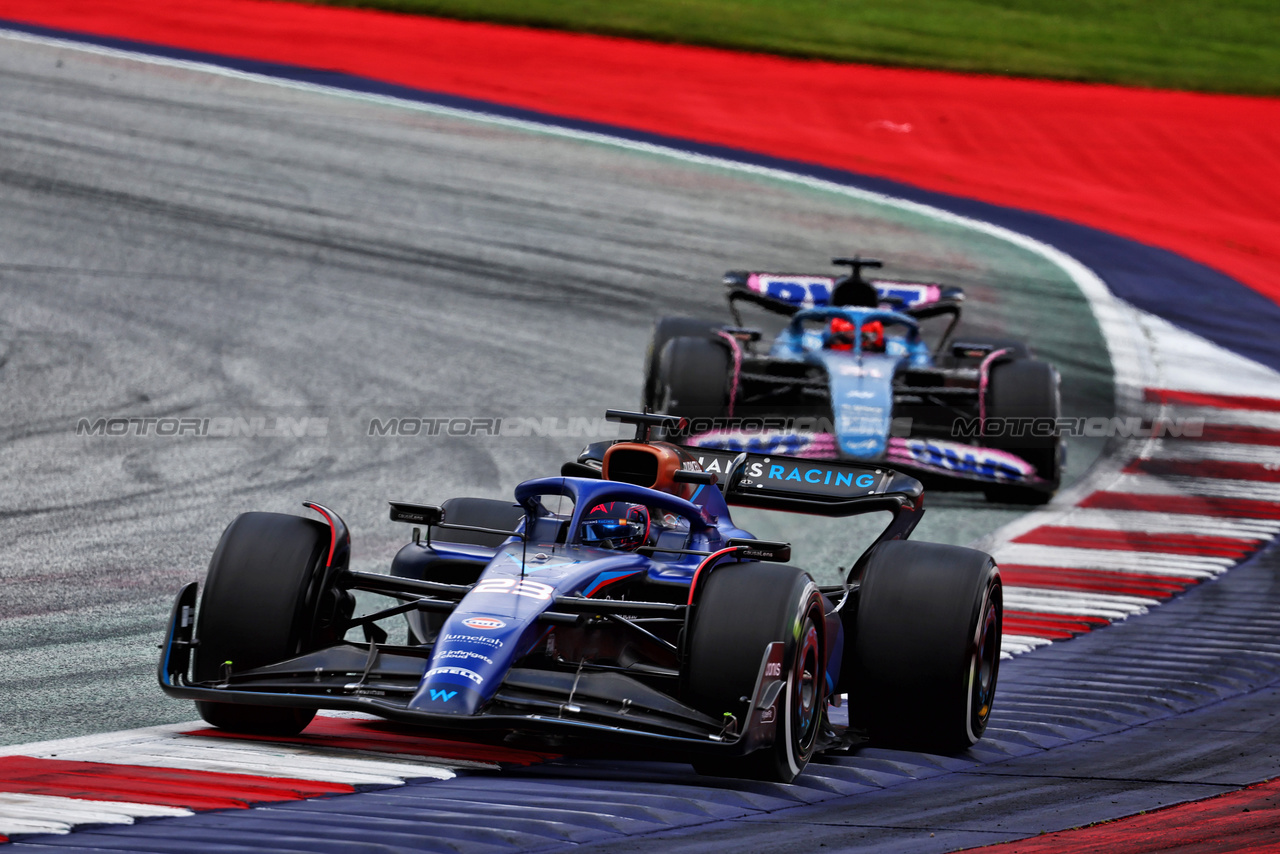 GP AUSTRIA, Alexander Albon (THA) Williams Racing FW45.

02.07.2023. Formula 1 World Championship, Rd 10, Austrian Grand Prix, Spielberg, Austria, Gara Day.

- www.xpbimages.com, EMail: requests@xpbimages.com © Copyright: Batchelor / XPB Images