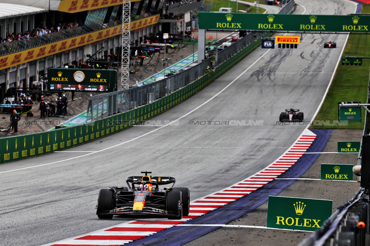 GP AUSTRIA, Max Verstappen (NLD) Red Bull Racing RB19.

02.07.2023. Formula 1 World Championship, Rd 10, Austrian Grand Prix, Spielberg, Austria, Gara Day.

- www.xpbimages.com, EMail: requests@xpbimages.com © Copyright: Moy / XPB Images
