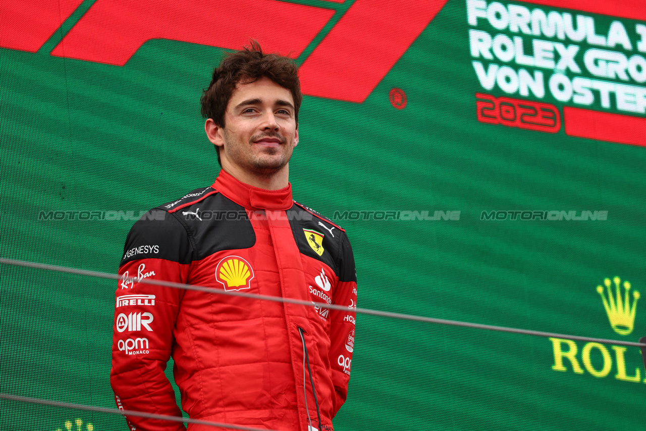 GP AUSTRIA, 2nd place Charles Leclerc (MON) Ferrari.
02.07.2023. Formula 1 World Championship, Rd 10, Austrian Grand Prix, Spielberg, Austria, Gara Day.
- www.xpbimages.com, EMail: requests@xpbimages.com © Copyright: Batchelor / XPB Images