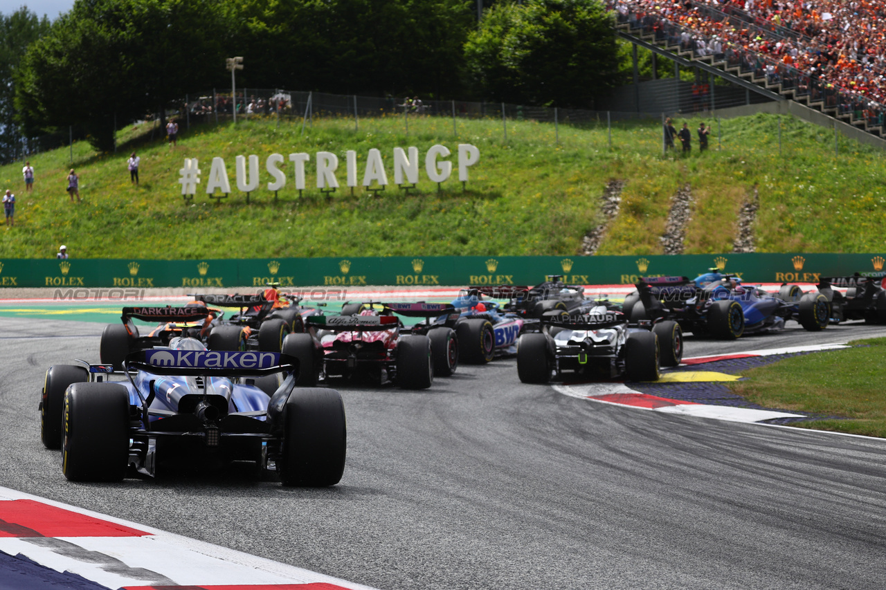GP AUSTRIA, Logan Sargeant (USA) Williams Racing FW45.
02.07.2023. Formula 1 World Championship, Rd 10, Austrian Grand Prix, Spielberg, Austria, Gara Day.
- www.xpbimages.com, EMail: requests@xpbimages.com © Copyright: Batchelor / XPB Images
