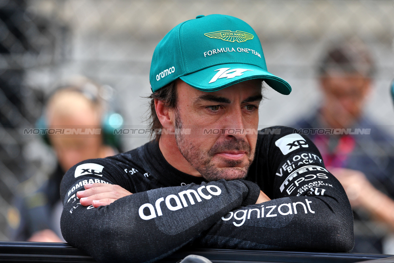 GP AUSTRIA, Fernando Alonso (ESP) Aston Martin F1 Team on the grid.

02.07.2023. Formula 1 World Championship, Rd 10, Austrian Grand Prix, Spielberg, Austria, Gara Day.

- www.xpbimages.com, EMail: requests@xpbimages.com © Copyright: Moy / XPB Images