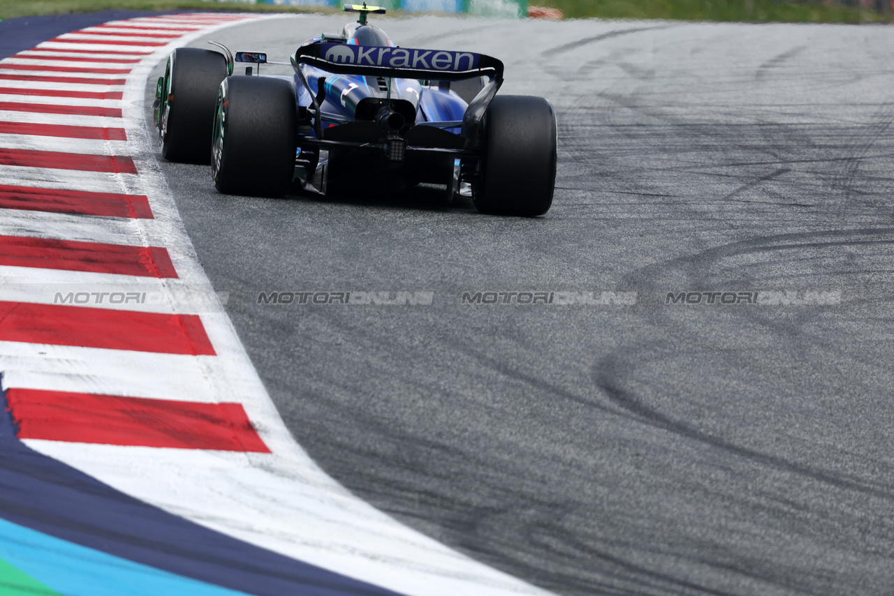 GP AUSTRIA, Logan Sargeant (USA) Williams Racing FW45.

02.07.2023. Formula 1 World Championship, Rd 10, Austrian Grand Prix, Spielberg, Austria, Gara Day.

- www.xpbimages.com, EMail: requests@xpbimages.com © Copyright: Bearne / XPB Images