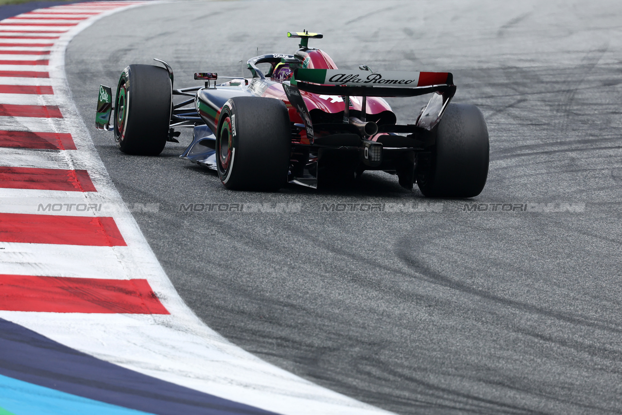GP AUSTRIA, Zhou Guanyu (CHN) Alfa Romeo F1 Team C43.

02.07.2023. Formula 1 World Championship, Rd 10, Austrian Grand Prix, Spielberg, Austria, Gara Day.

- www.xpbimages.com, EMail: requests@xpbimages.com © Copyright: Bearne / XPB Images