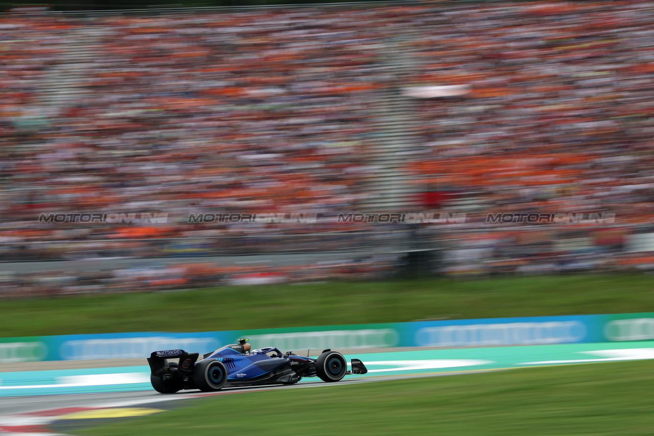 GP AUSTRIA, Logan Sargeant (USA) Williams Racing FW45.

02.07.2023. Formula 1 World Championship, Rd 10, Austrian Grand Prix, Spielberg, Austria, Gara Day.

- www.xpbimages.com, EMail: requests@xpbimages.com © Copyright: Bearne / XPB Images