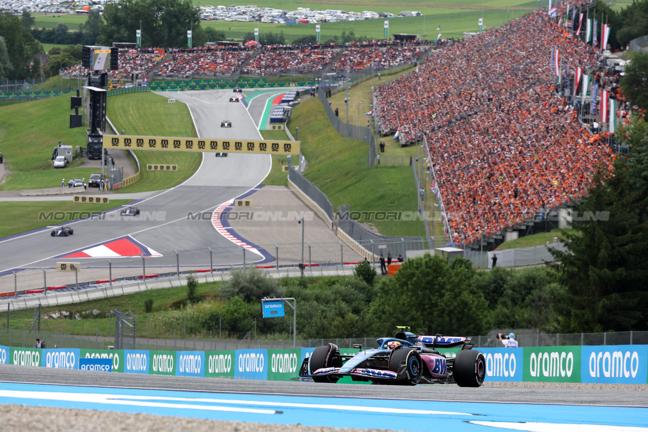 GP AUSTRIA, Pierre Gasly (FRA) Alpine F1 Team A523.

02.07.2023. Formula 1 World Championship, Rd 10, Austrian Grand Prix, Spielberg, Austria, Gara Day.

- www.xpbimages.com, EMail: requests@xpbimages.com © Copyright: Bearne / XPB Images