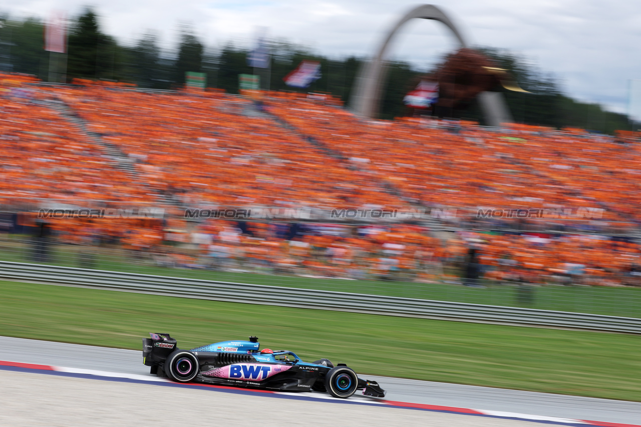 GP AUSTRIA, Esteban Ocon (FRA) Alpine F1 Team A523.

02.07.2023. Formula 1 World Championship, Rd 10, Austrian Grand Prix, Spielberg, Austria, Gara Day.

- www.xpbimages.com, EMail: requests@xpbimages.com © Copyright: Bearne / XPB Images
