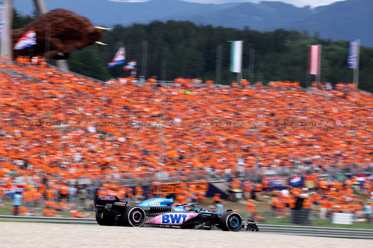 GP AUSTRIA, Esteban Ocon (FRA) Alpine F1 Team A523.

02.07.2023. Formula 1 World Championship, Rd 10, Austrian Grand Prix, Spielberg, Austria, Gara Day.

- www.xpbimages.com, EMail: requests@xpbimages.com © Copyright: Bearne / XPB Images