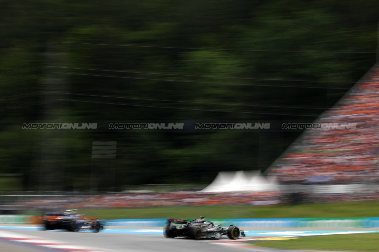 GP AUSTRIA, George Russell (GBR) Mercedes AMG F1 W14.

02.07.2023. Formula 1 World Championship, Rd 10, Austrian Grand Prix, Spielberg, Austria, Gara Day.

- www.xpbimages.com, EMail: requests@xpbimages.com © Copyright: Bearne / XPB Images
