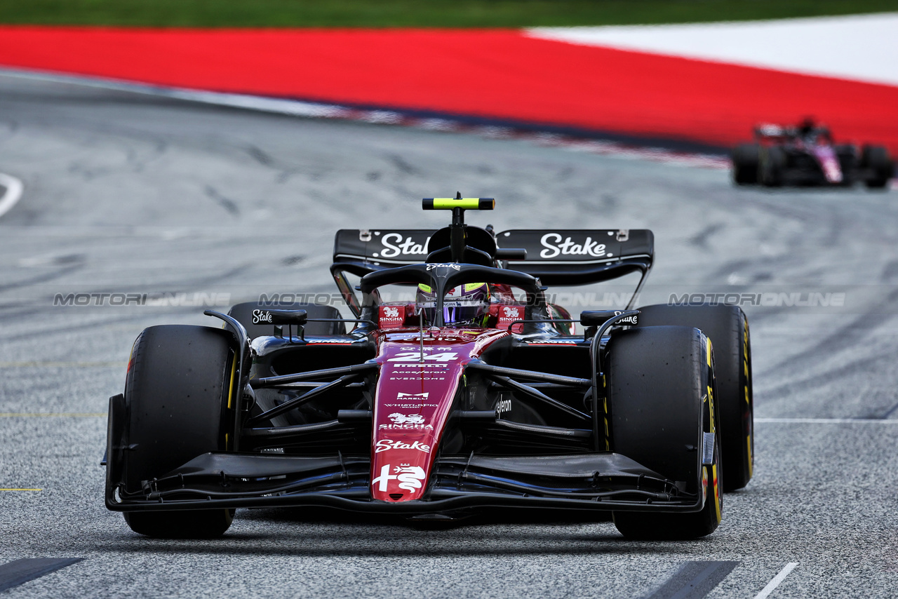 GP AUSTRIA, Zhou Guanyu (CHN) Alfa Romeo F1 Team C43.

02.07.2023. Formula 1 World Championship, Rd 10, Austrian Grand Prix, Spielberg, Austria, Gara Day.

- www.xpbimages.com, EMail: requests@xpbimages.com © Copyright: Moy / XPB Images