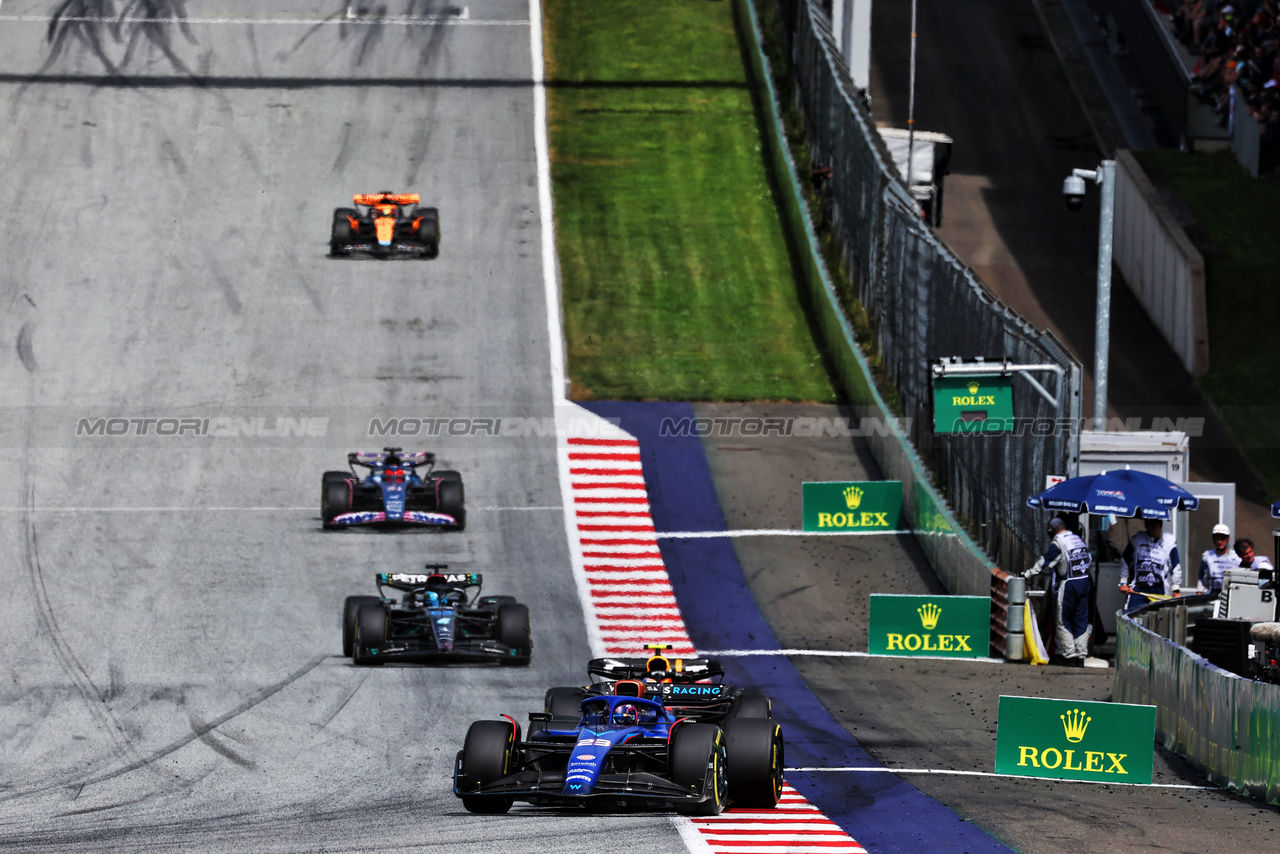 GP AUSTRIA, Alexander Albon (THA) Williams Racing FW45.

02.07.2023. Formula 1 World Championship, Rd 10, Austrian Grand Prix, Spielberg, Austria, Gara Day.

- www.xpbimages.com, EMail: requests@xpbimages.com © Copyright: Moy / XPB Images