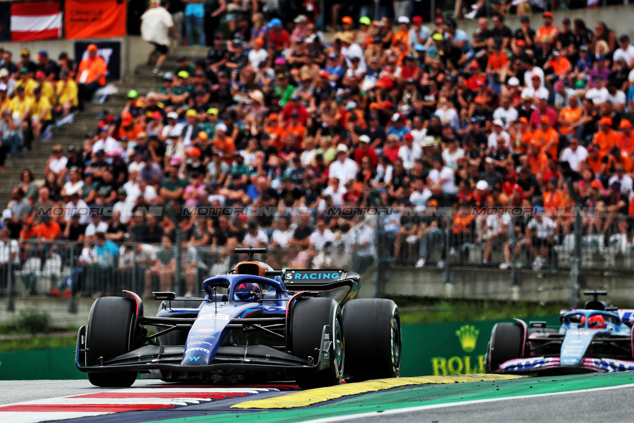 GP AUSTRIA, Alexander Albon (THA) Williams Racing FW45.

02.07.2023. Formula 1 World Championship, Rd 10, Austrian Grand Prix, Spielberg, Austria, Gara Day.

- www.xpbimages.com, EMail: requests@xpbimages.com © Copyright: Moy / XPB Images