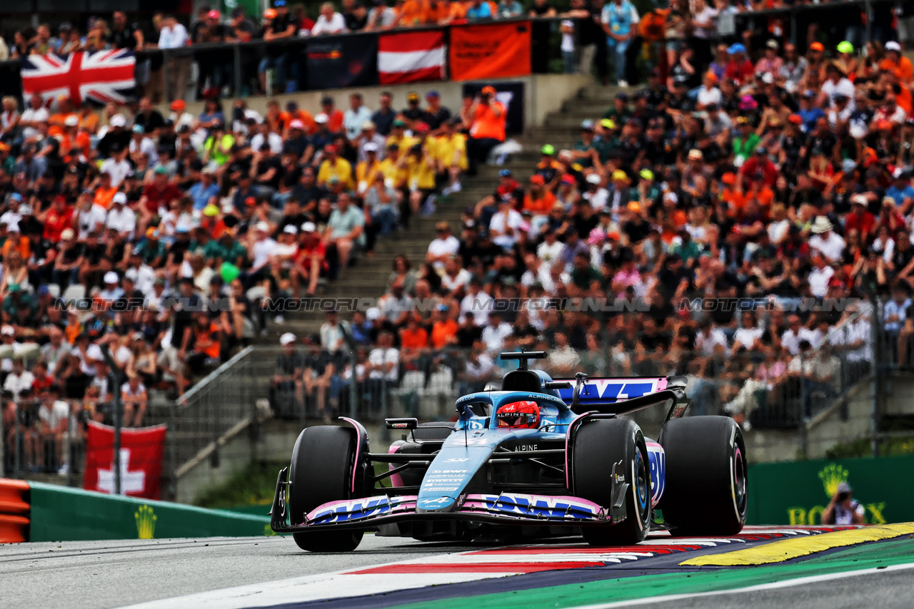 GP AUSTRIA, Esteban Ocon (FRA) Alpine F1 Team A523.

02.07.2023. Formula 1 World Championship, Rd 10, Austrian Grand Prix, Spielberg, Austria, Gara Day.

- www.xpbimages.com, EMail: requests@xpbimages.com © Copyright: Moy / XPB Images