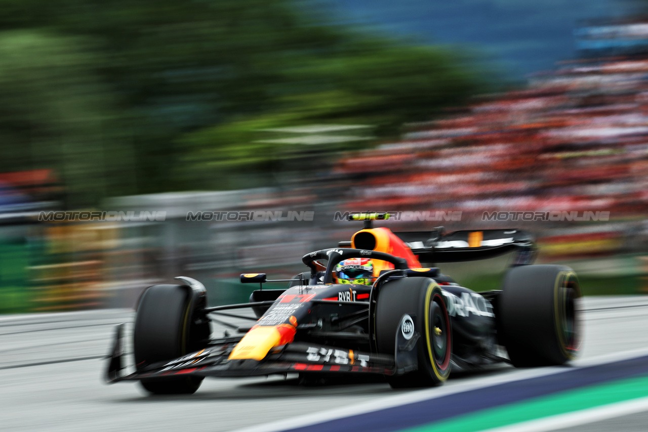 GP AUSTRIA, Sergio Perez (MEX) Red Bull Racing RB19.

02.07.2023. Formula 1 World Championship, Rd 10, Austrian Grand Prix, Spielberg, Austria, Gara Day.

- www.xpbimages.com, EMail: requests@xpbimages.com © Copyright: Moy / XPB Images