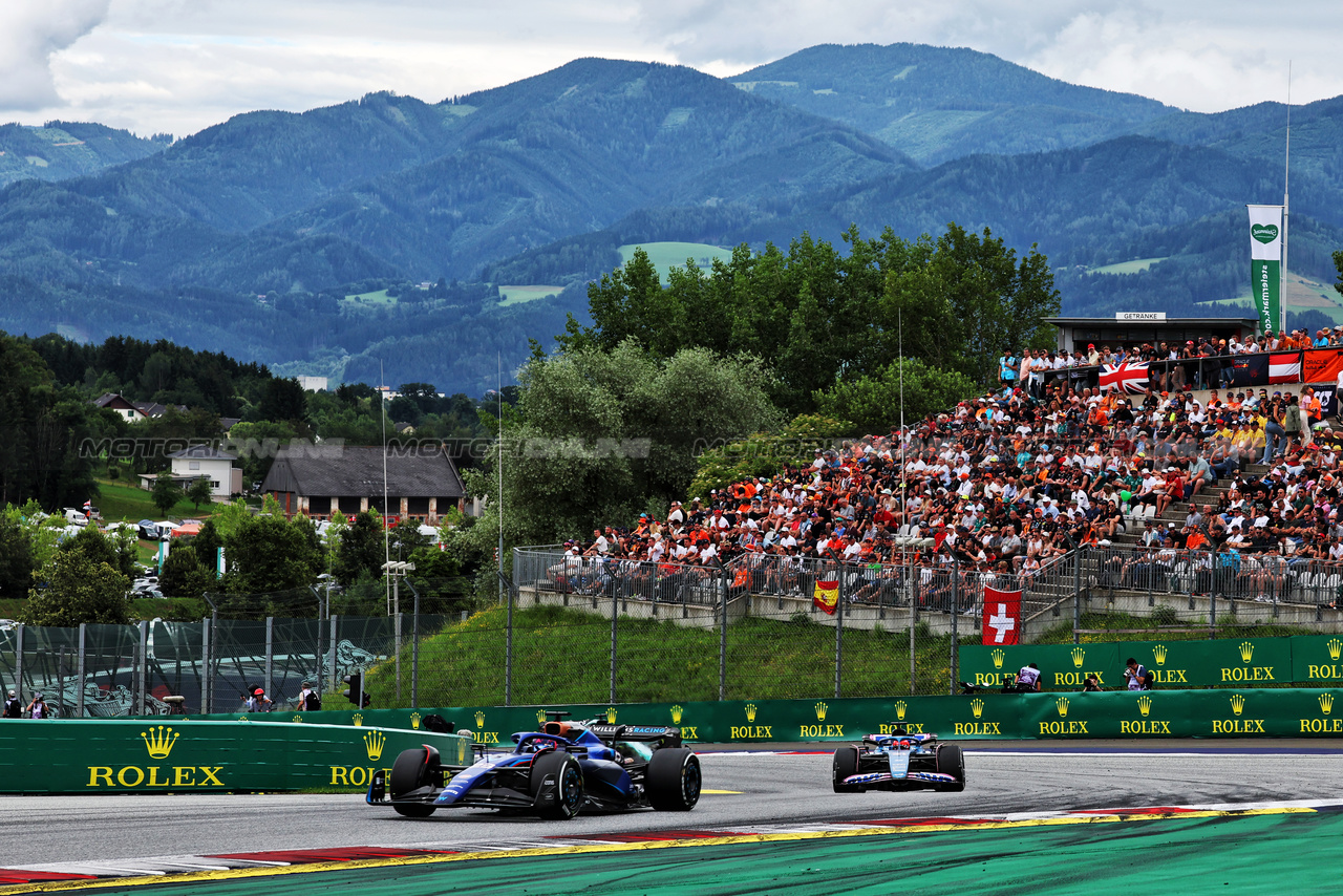 GP AUSTRIA, Alexander Albon (THA) Williams Racing FW45.

02.07.2023. Formula 1 World Championship, Rd 10, Austrian Grand Prix, Spielberg, Austria, Gara Day.

- www.xpbimages.com, EMail: requests@xpbimages.com © Copyright: Moy / XPB Images