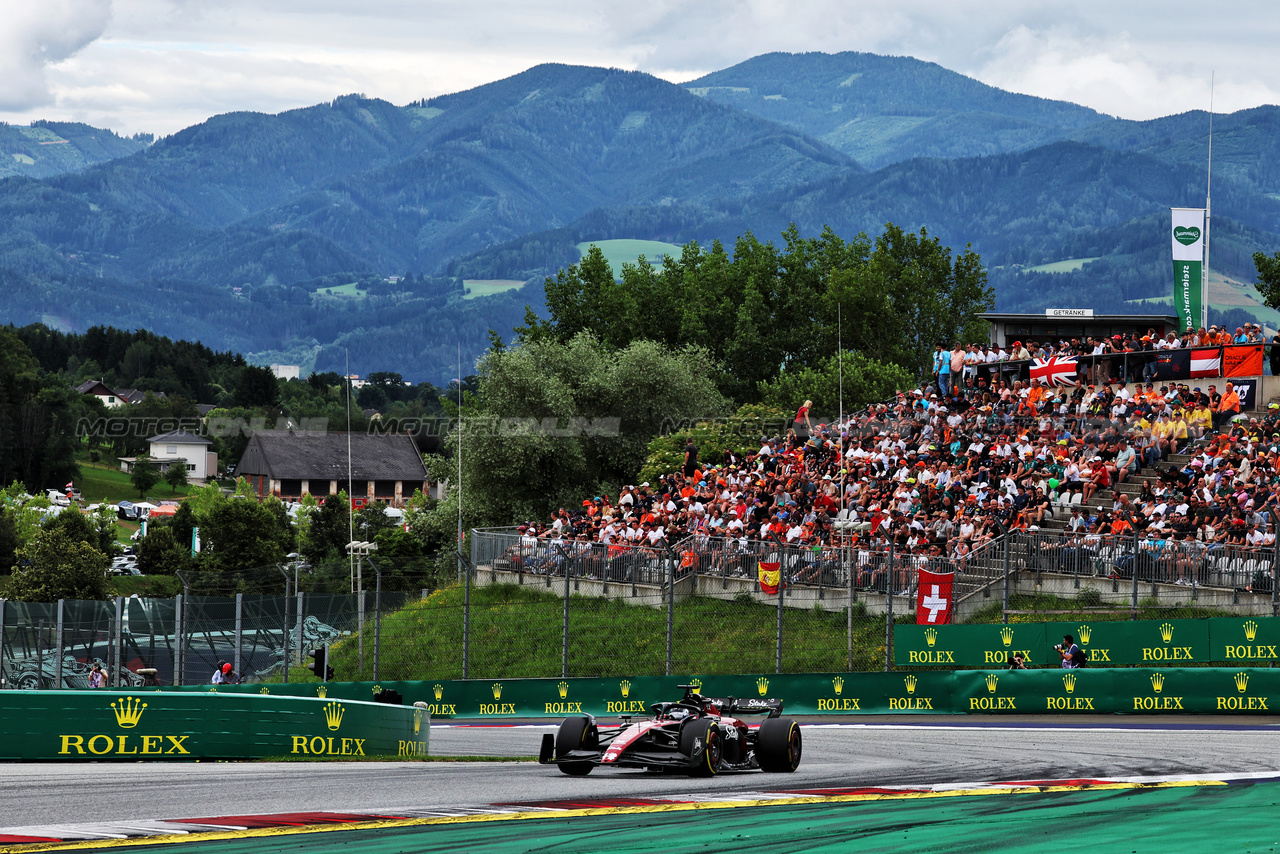 GP AUSTRIA, Valtteri Bottas (FIN) Alfa Romeo F1 Team C43.

02.07.2023. Formula 1 World Championship, Rd 10, Austrian Grand Prix, Spielberg, Austria, Gara Day.

- www.xpbimages.com, EMail: requests@xpbimages.com © Copyright: Moy / XPB Images