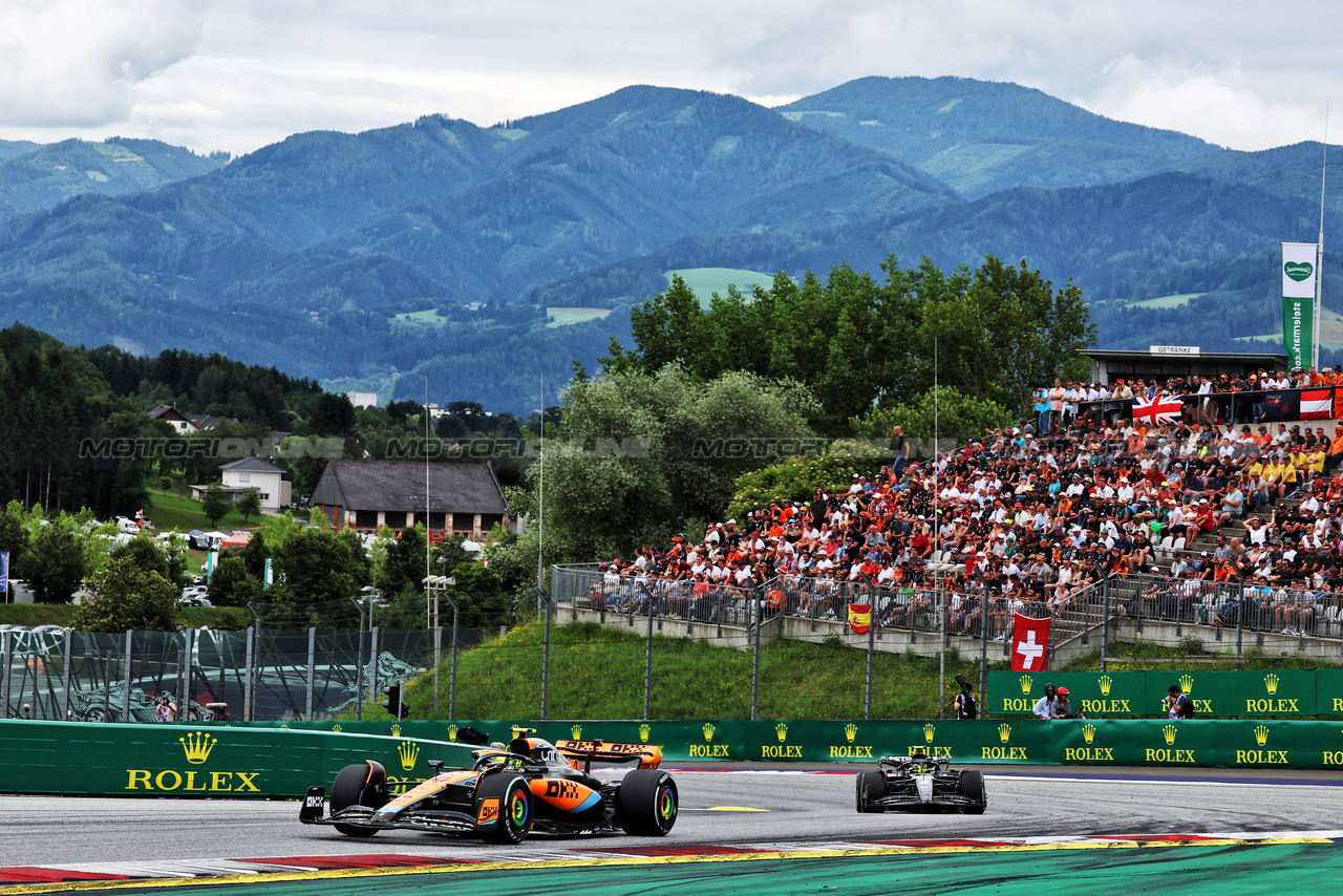 GP AUSTRIA, Lando Norris (GBR) McLaren MCL60.

02.07.2023. Formula 1 World Championship, Rd 10, Austrian Grand Prix, Spielberg, Austria, Gara Day.

- www.xpbimages.com, EMail: requests@xpbimages.com © Copyright: Moy / XPB Images