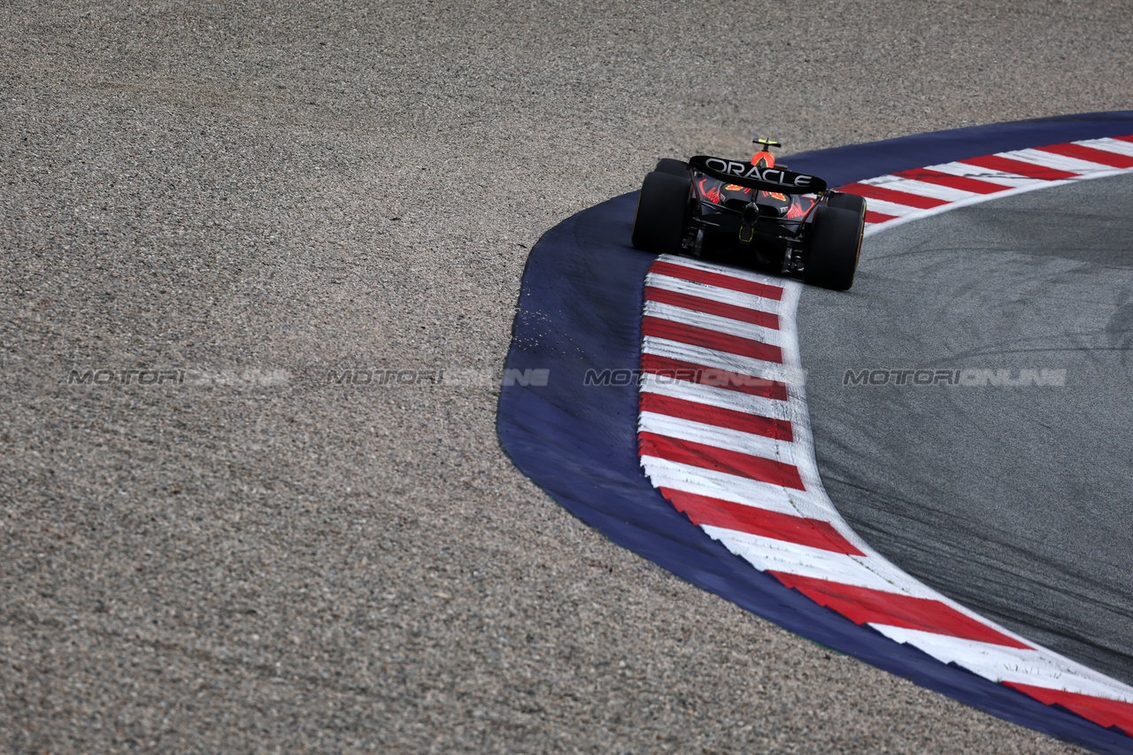 GP AUSTRIA, Sergio Perez (MEX) Red Bull Racing RB19.

02.07.2023. Formula 1 World Championship, Rd 10, Austrian Grand Prix, Spielberg, Austria, Gara Day.

 - www.xpbimages.com, EMail: requests@xpbimages.com © Copyright: Coates / XPB Images