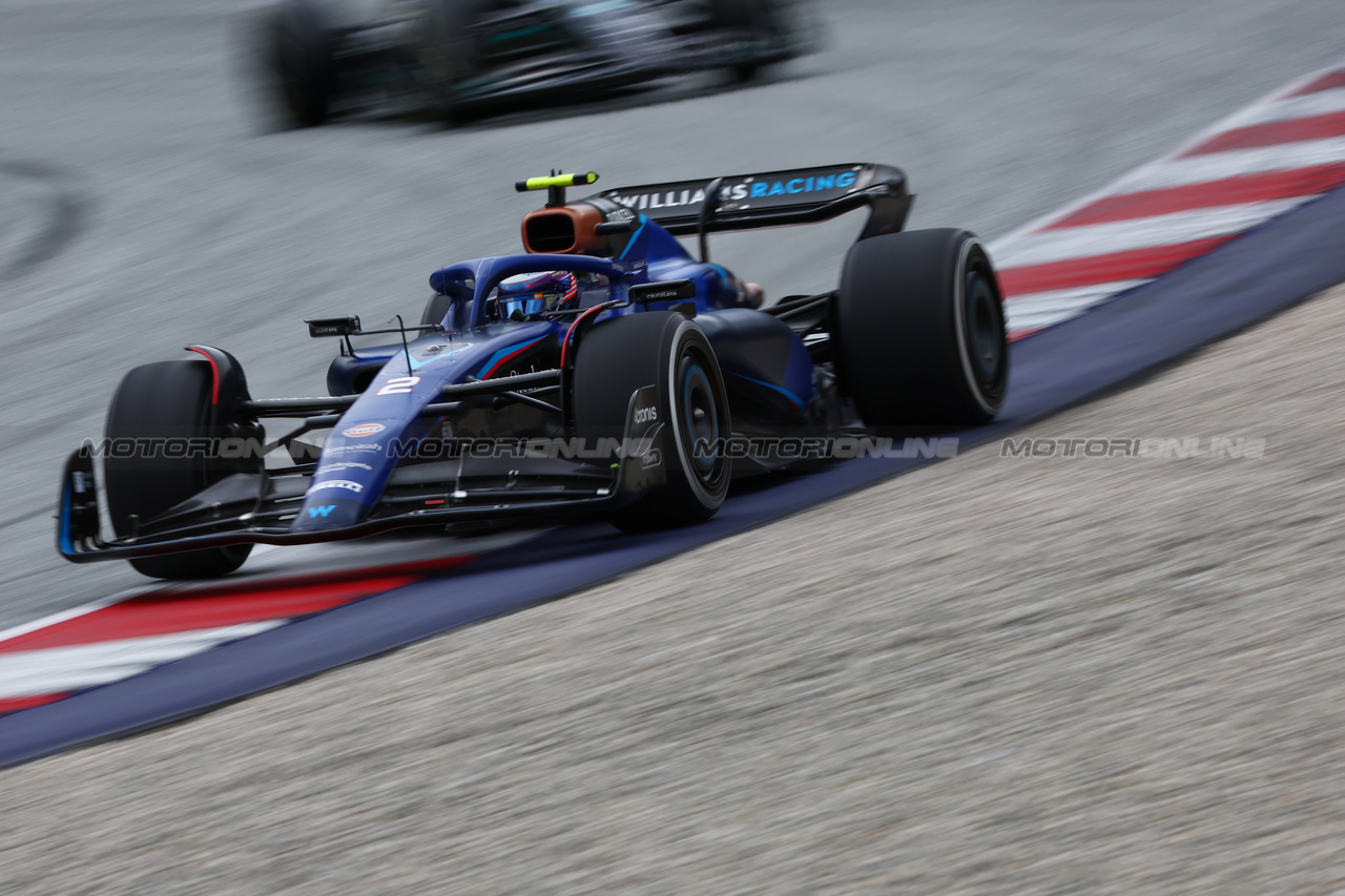 GP AUSTRIA, Logan Sargeant (USA) Williams Racing FW45.

02.07.2023. Formula 1 World Championship, Rd 10, Austrian Grand Prix, Spielberg, Austria, Gara Day.

 - www.xpbimages.com, EMail: requests@xpbimages.com © Copyright: Coates / XPB Images
