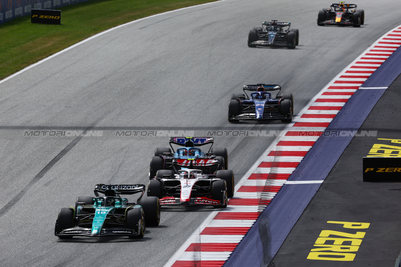 GP AUSTRIA, Lance Stroll (CDN) Aston Martin F1 Team AMR23.

02.07.2023. Formula 1 World Championship, Rd 10, Austrian Grand Prix, Spielberg, Austria, Gara Day.

 - www.xpbimages.com, EMail: requests@xpbimages.com © Copyright: Coates / XPB Images