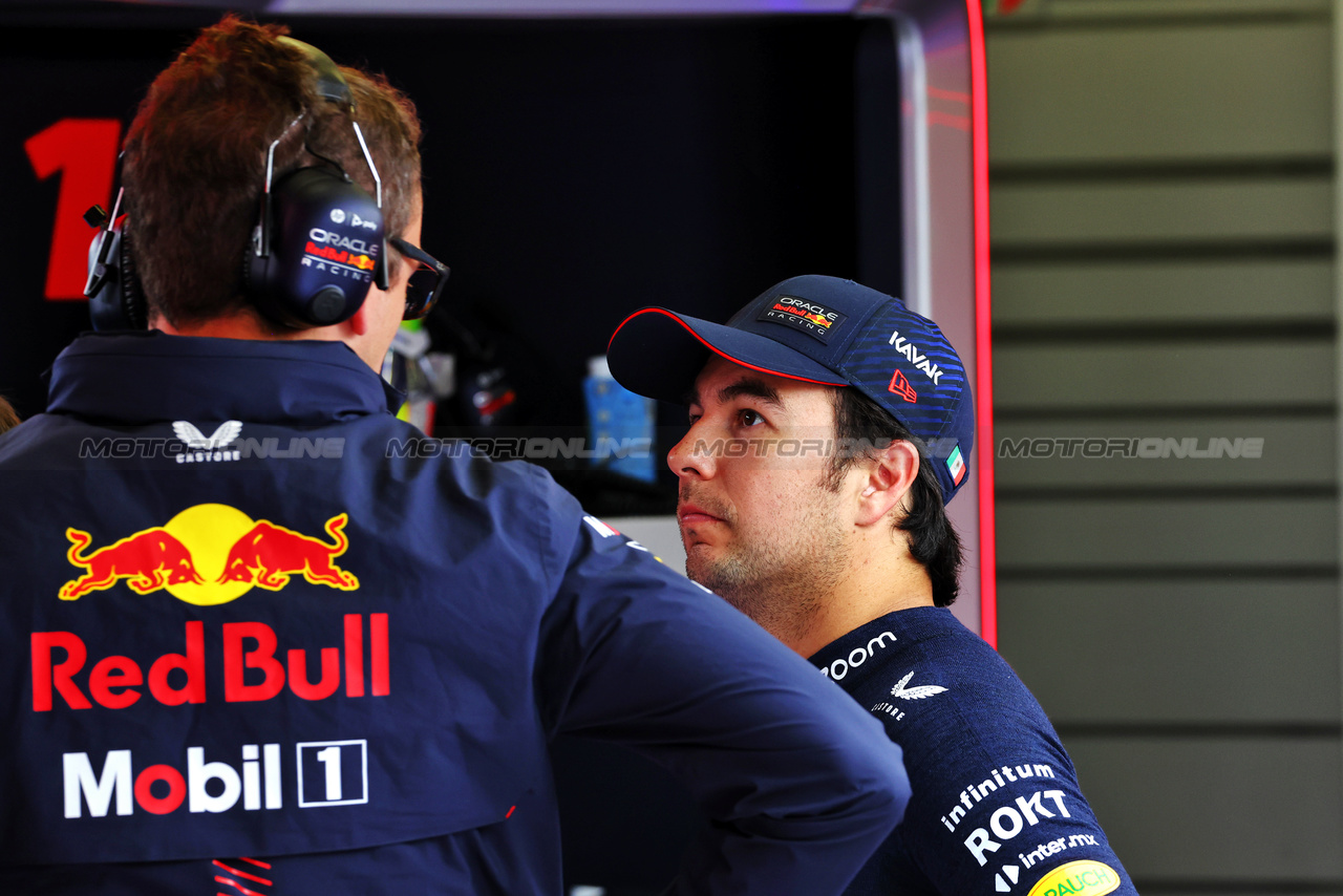 GP AUSTRIA, Sergio Perez (MEX) Red Bull Racing.

02.07.2023. Formula 1 World Championship, Rd 10, Austrian Grand Prix, Spielberg, Austria, Gara Day.

 - www.xpbimages.com, EMail: requests@xpbimages.com © Copyright: Coates / XPB Images